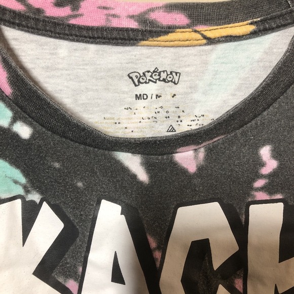 Pokémon Pikachu Shirt Mens Medium Tie Dye Long Sleeve T-Shirt Graphic - Picture 3 of 4